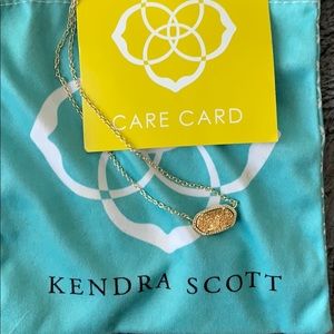 Kendra Scott Elisa necklace in gold drusy